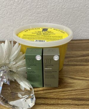 Shea Butter Herbal Essential Oil Kit DIY Body Care Set Basil Green Tea 10ml